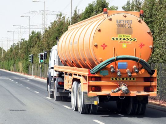 waste tanker dubai