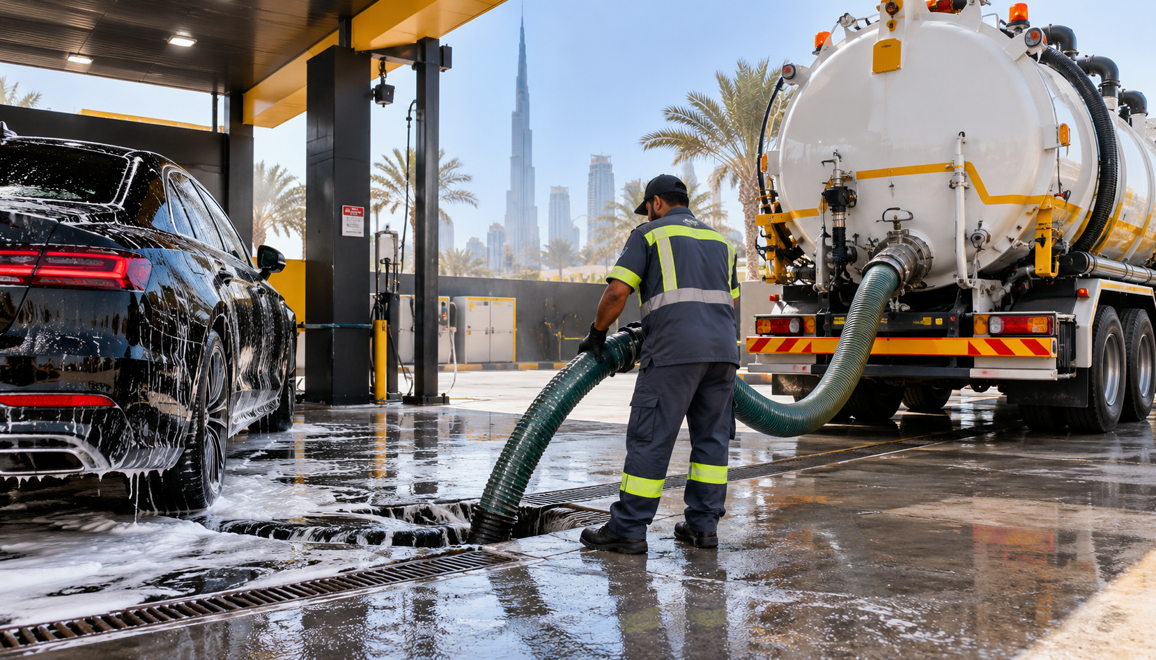 Reliable Truck Wash Wastewater Removal Company In Dubai